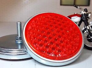 RER14 BSA Norton Triumph Royal Enfield Motorcycle Red Round Reflectors LU57079A