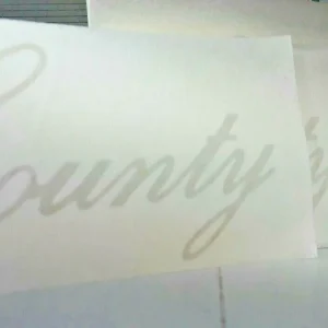 Bodyside Panel County Script Decal Sticker Set x3 Land Rover Series 3 90 110